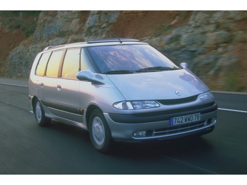 Характеристики автомобиля Renault Espace 1.9 dTi MT RTE (02.1999 - 08.2000): фото, вместимость, скорость, двигатель, топливо, масса, отзывы