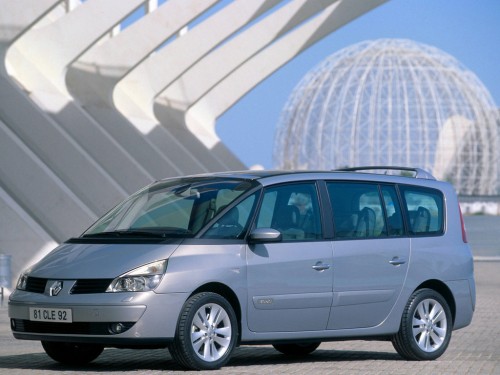 Характеристики автомобиля Renault Espace 2.0 AT Initiale (09.2002 - 08.2005): фото, вместимость, скорость, двигатель, топливо, масса, отзывы