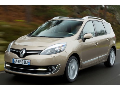 Характеристики автомобиля Renault Grand Scenic 1.2 TCe ENERGY 130 MT Paris 5-seats (04.2013 - 04.2015): фото, вместимость, скорость, двигатель, топливо, масса, отзывы