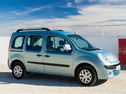 Характеристики автомобиля Renault Kangoo 1.6 16V 105 AT Privilege (12.2008 - 04.2010): фото, вместимость, скорость, двигатель, топливо, масса, отзывы