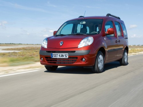 Характеристики автомобиля Renault Kangoo 1.6 16V 105 AT Privilege (12.2008 - 04.2010): фото, вместимость, скорость, двигатель, топливо, масса, отзывы