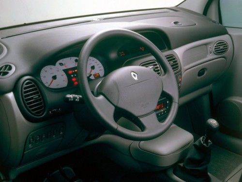 Характеристики автомобиля Renault Scenic 1.9 dTi MT RT (03.1999 - 05.2000): фото, вместимость, скорость, двигатель, топливо, масса, отзывы