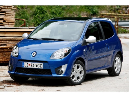 Характеристики автомобиля Renault Twingo 1.2 16V MT Expression (03.2007 - 06.2010): фото, вместимость, скорость, двигатель, топливо, масса, отзывы