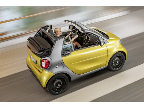 Характеристики автомобиля Smart Fortwo 0.9 AMT Passion (07.2015 - н.в.): фото, вместимость, скорость, двигатель, топливо, масса, отзывы