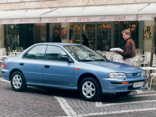 Характеристики автомобиля Subaru Impreza 1.8 MT GL (01.1993 - 06.1996): фото, вместимость, скорость, двигатель, топливо, масса, отзывы