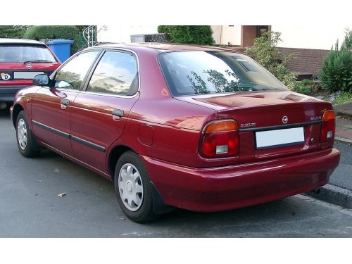 Характеристики автомобиля Suzuki Baleno 1.3 MT GLX (04.1996 - 09.1997): фото, вместимость, скорость, двигатель, топливо, масса, отзывы