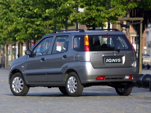 Характеристики автомобиля Suzuki Ignis 1.3 MT Comfort (10.2003 - 08.2006): фото, вместимость, скорость, двигатель, топливо, масса, отзывы