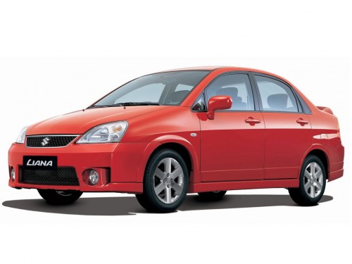 Характеристики автомобиля Suzuki Liana 1.6 MT Comfort (09.2004 - 03.2007): фото, вместимость, скорость, двигатель, топливо, масса, отзывы