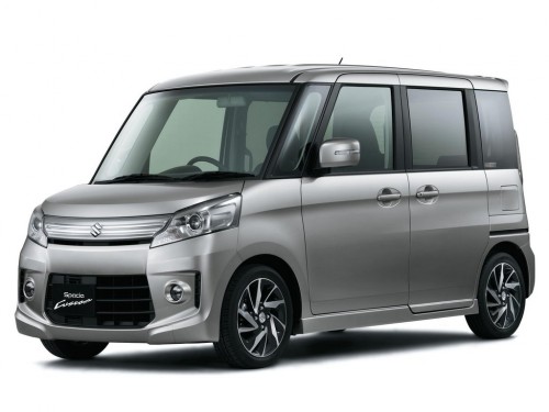 Характеристики автомобиля Suzuki Spacia 660 Custom XS Smartphone-Linked Navigation 4WD (06.2013 - 04.2015): фото, вместимость, скорость, двигатель, топливо, масса, отзывы