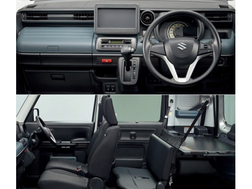 Характеристики автомобиля Suzuki Spacia 660 Custom Hybrid GS 4WD (04.2021 - 11.2021): фото, вместимость, скорость, двигатель, топливо, масса, отзывы