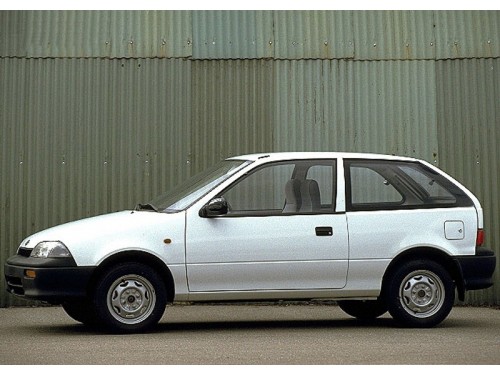 Характеристики автомобиля Suzuki Swift 1.0 MT GA (01.1989 - 02.1995): фото, вместимость, скорость, двигатель, топливо, масса, отзывы