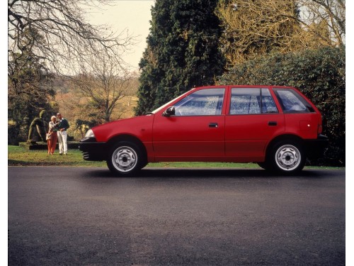 Характеристики автомобиля Suzuki Swift 1.0 AT GC (01.1989 - 02.1995): фото, вместимость, скорость, двигатель, топливо, масса, отзывы