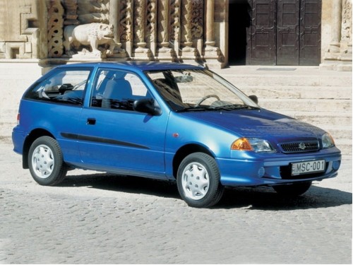 Характеристики автомобиля Suzuki Swift 1.0 GL MT (03.2000 - 12.2001): фото, вместимость, скорость, двигатель, топливо, масса, отзывы