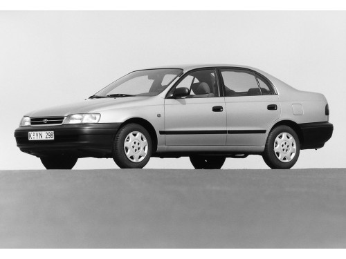 Характеристики автомобиля Toyota Carina E 1.6 AT GLi (04.1992 - 03.1996): фото, вместимость, скорость, двигатель, топливо, масса, отзывы