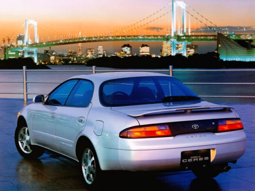 Характеристики автомобиля Toyota Corolla Ceres 1.5 F type (12.1996 - 03.1997): фото, вместимость, скорость, двигатель, топливо, масса, отзывы
