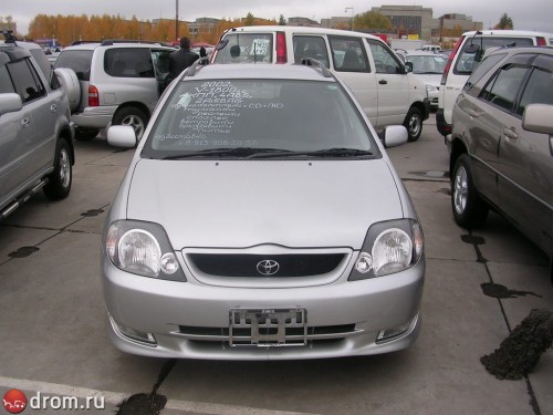 Характеристики автомобиля Toyota Corolla Fielder 1.5 X (08.2000 - 09.2001): фото, вместимость, скорость, двигатель, топливо, масса, отзывы