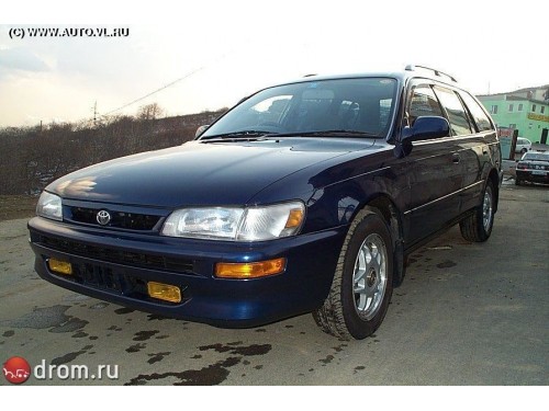 Характеристики автомобиля Toyota Corolla 1.5 touring wagon L touring (05.1995 - 04.1996): фото, вместимость, скорость, двигатель, топливо, масса, отзывы