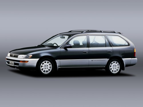 Характеристики автомобиля Toyota Corolla 1.5 touring wagon L extra (09.1991 - 04.1993): фото, вместимость, скорость, двигатель, топливо, масса, отзывы
