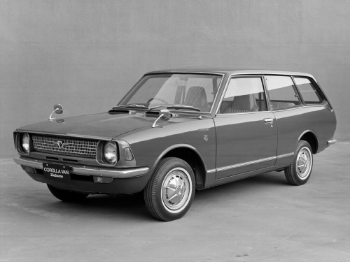 Характеристики автомобиля Toyota Corolla Van 1.2 Standard 5-door (05.1970 - 07.1971): фото, вместимость, скорость, двигатель, топливо, масса, отзывы