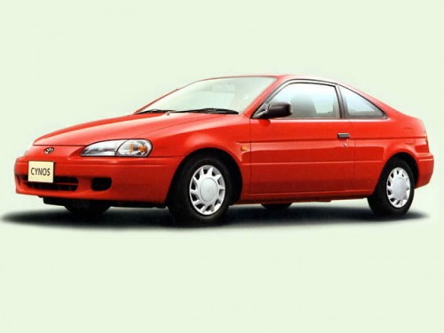Характеристики автомобиля Toyota Cynos 1.3 Alpha Juno package (09.1995 - 08.1996): фото, вместимость, скорость, двигатель, топливо, масса, отзывы
