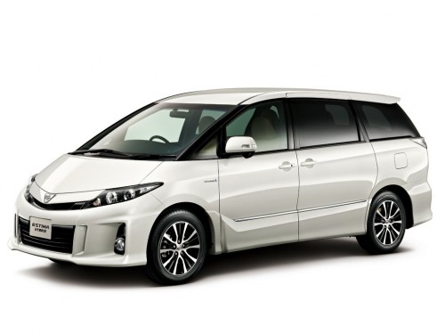 Характеристики автомобиля Toyota Estima 2.4 Aeras lift-up side seat 4WD (09.2014 - 05.2016): фото, вместимость, скорость, двигатель, топливо, масса, отзывы