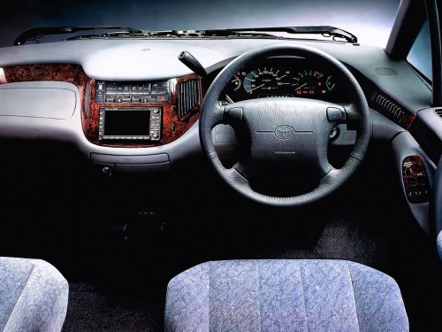Характеристики автомобиля Toyota Estima 2.4 Aeras (01.1998 - 12.1999): фото, вместимость, скорость, двигатель, топливо, масса, отзывы