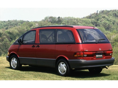 Характеристики автомобиля Toyota Estima 2.4 twin moon roof (05.1990 - 07.1991): фото, вместимость, скорость, двигатель, топливо, масса, отзывы