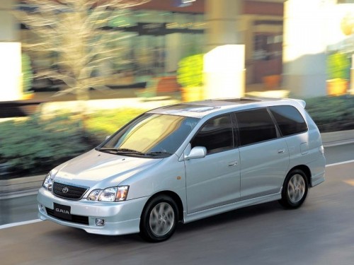 Характеристики автомобиля Toyota Gaia 2.0 aero package (7 Seater) (08.2002 - 08.2004): фото, вместимость, скорость, двигатель, топливо, масса, отзывы