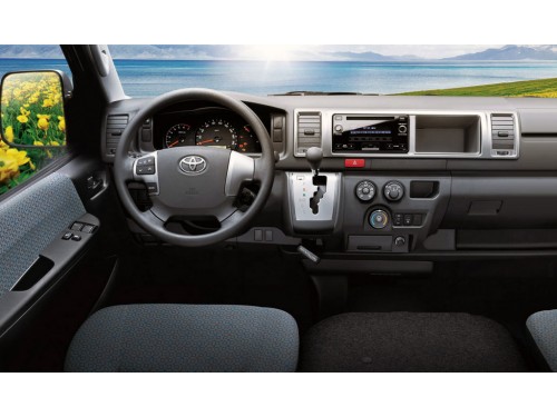 Характеристики автомобиля Toyota Hiace 2.7 AT Middle Roof GL (12.2013 - н.в.): фото, вместимость, скорость, двигатель, топливо, масса, отзывы