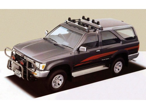 Характеристики автомобиля Toyota Hilux Surf 2.0 SSR limited (05.1989 - 07.1991): фото, вместимость, скорость, двигатель, топливо, масса, отзывы