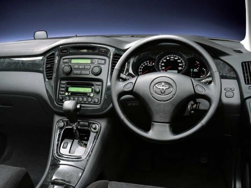Характеристики автомобиля Toyota Kluger V 2.4 L FOUR G package welcab A type 4WD (11.2000 - 07.2003): фото, вместимость, скорость, двигатель, топливо, масса, отзывы