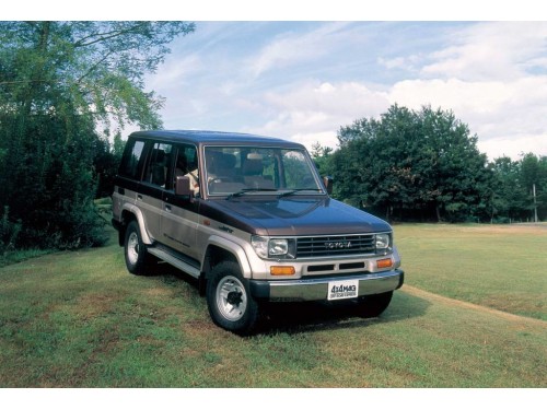 Характеристики автомобиля Toyota Land Cruiser Prado 2.4DT 70 Prado EX (08.1991 - 04.1993): фото, вместимость, скорость, двигатель, топливо, масса, отзывы