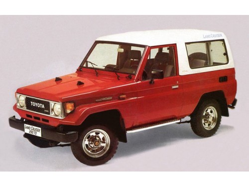 Характеристики автомобиля Toyota Land Cruiser 2.4 MT4 STD RFT Top 3dr. (11.1984 - 01.1990): фото, вместимость, скорость, двигатель, топливо, масса, отзывы