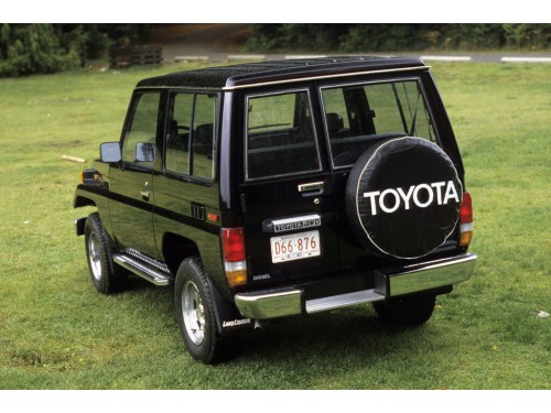 Характеристики автомобиля Toyota Land Cruiser 3.4 MT4 STD Hard Top 3dr. (11.1984 - 07.1987): фото, вместимость, скорость, двигатель, топливо, масса, отзывы