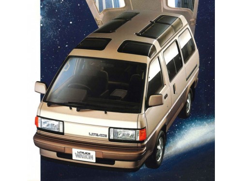 Характеристики автомобиля Toyota Lite Ace 1.8 FXV Skylight Roof (09.1985 - 07.1988): фото, вместимость, скорость, двигатель, топливо, масса, отзывы