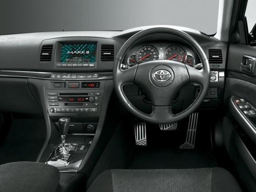 Характеристики автомобиля Toyota Mark II 2.0 Grande Four (12.2003 - 11.2004): фото, вместимость, скорость, двигатель, топливо, масса, отзывы