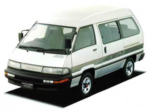 Характеристики автомобиля Toyota Master Ace Surf 2.0DT Grand saloon twin moon roof (08.1988 - 12.1991): фото, вместимость, скорость, двигатель, топливо, масса, отзывы
