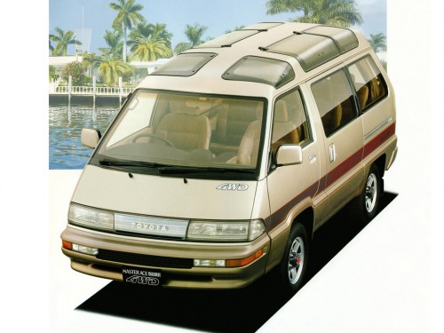 Характеристики автомобиля Toyota Master Ace Surf 2.0DT Deluxe middle roof (08.1988 - 12.1991): фото, вместимость, скорость, двигатель, топливо, масса, отзывы