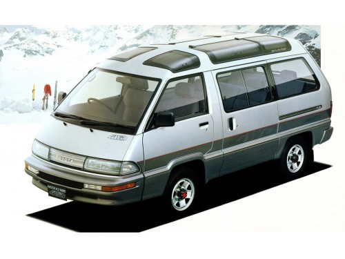 Характеристики автомобиля Toyota Master Ace Surf 2.0DT Deluxe middle roof (08.1988 - 12.1991): фото, вместимость, скорость, двигатель, топливо, масса, отзывы