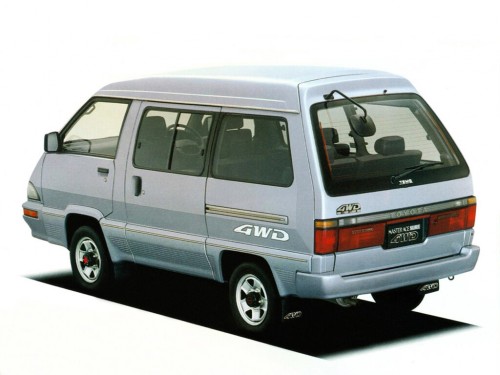 Характеристики автомобиля Toyota Master Ace Surf 2.0DT Super touring skylight roof (08.1988 - 12.1991): фото, вместимость, скорость, двигатель, топливо, масса, отзывы