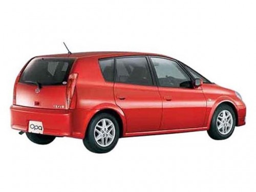 Характеристики автомобиля Toyota Opa 1.8 I (06.2002 - 08.2005): фото, вместимость, скорость, двигатель, топливо, масса, отзывы