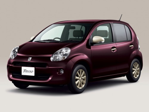 Характеристики автомобиля Toyota Passo 1.0 plus Hana Apricot collection 4WD (06.2011 - 05.2012): фото, вместимость, скорость, двигатель, топливо, масса, отзывы