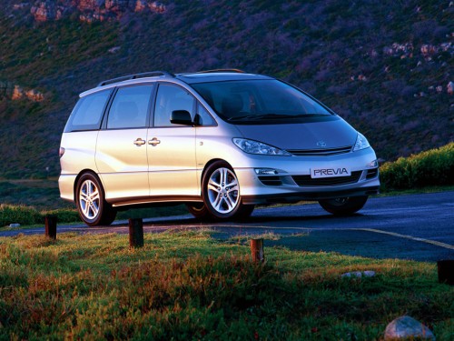 Характеристики автомобиля Toyota Previa 2.0 MT D4-D Linea Soleil (10.2004 - 01.2006): фото, вместимость, скорость, двигатель, топливо, масса, отзывы