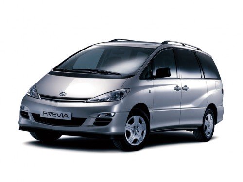 Характеристики автомобиля Toyota Previa 2.4 AT Executive (09.2003 - 01.2006): фото, вместимость, скорость, двигатель, топливо, масса, отзывы
