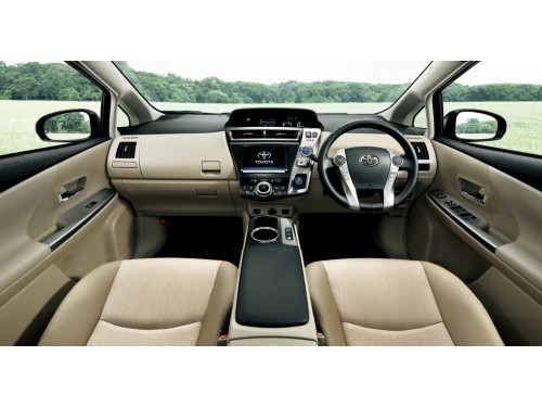 Характеристики автомобиля Toyota Prius Alpha 1.8 G 5 seater (11.2014 - 04.2016): фото, вместимость, скорость, двигатель, топливо, масса, отзывы