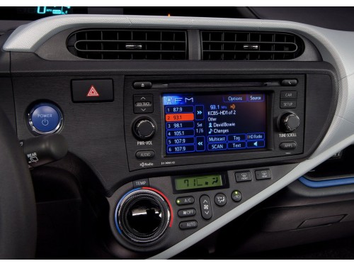 Характеристики автомобиля Toyota Prius C 1.5h CVT Four (02.2012 - 12.2014): фото, вместимость, скорость, двигатель, топливо, масса, отзывы