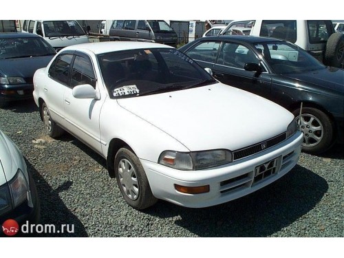 Характеристики автомобиля Toyota Sprinter 1.5 DX (05.1994 - 04.1995): фото, вместимость, скорость, двигатель, топливо, масса, отзывы