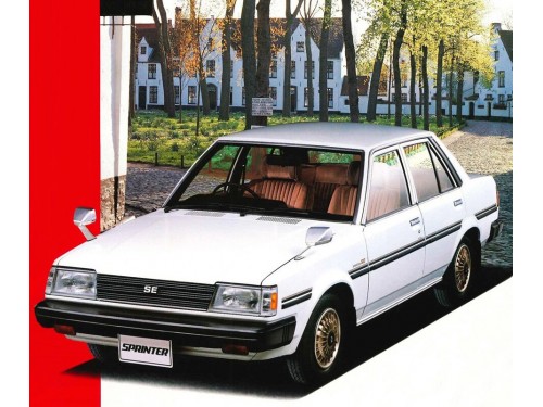 Характеристики автомобиля Toyota Sprinter 1300 SE (08.1981 - 04.1983): фото, вместимость, скорость, двигатель, топливо, масса, отзывы