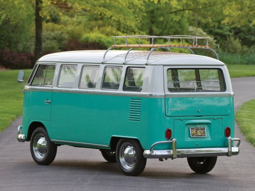 Характеристики автомобиля Volkswagen Type 2 1.5 MT 1500 Bus Bulli Samba (01.1963 - 12.1965): фото, вместимость, скорость, двигатель, топливо, масса, отзывы